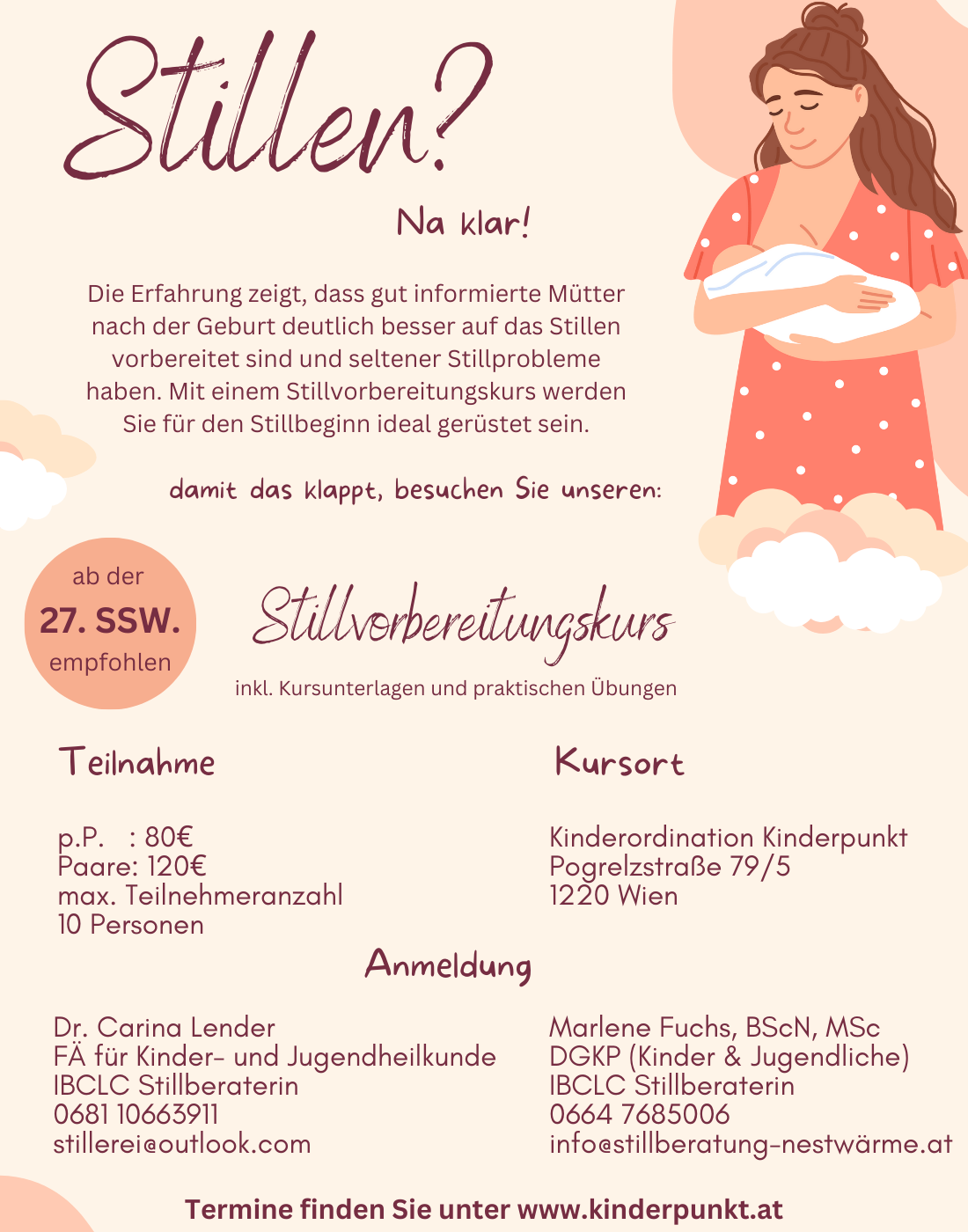 Flyer Stillvorbereitungskurs